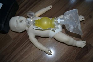 Pediatric mannequin and bag valve mask